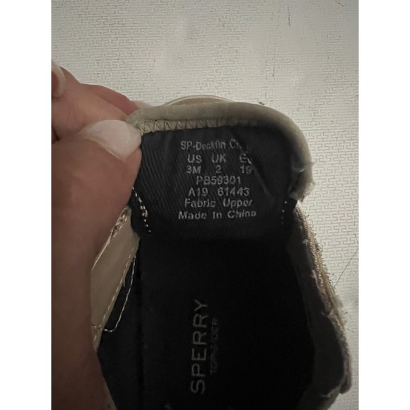 Sperry Boat‎ Shoes Memory Foam Casual Tan Toddler Shoes Size 3M - Picture 10 of 11